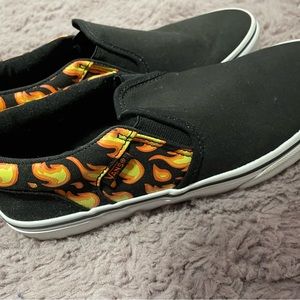 VANS FLAME SLIP ONS